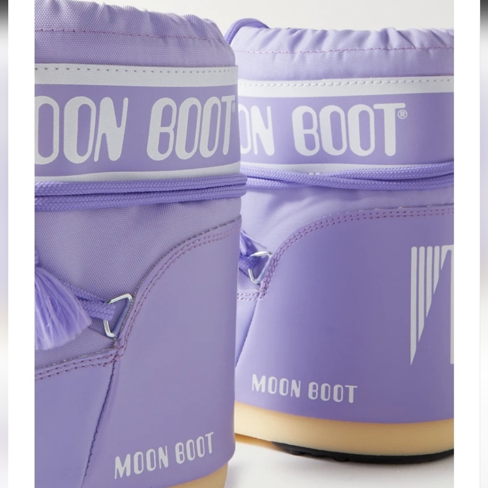 Moon Boot Purple Low Icon Snow Boot Moon Boots Lilac purple Snow Boots Short - Picture 8 of 17